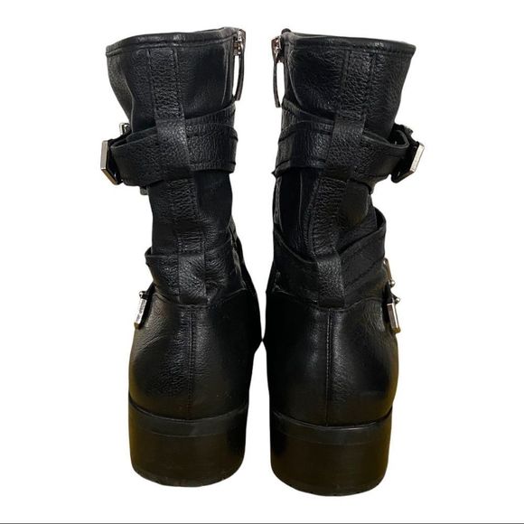 Essex Lane size zipper buckle detail ankle boots - Picture 3 of 5